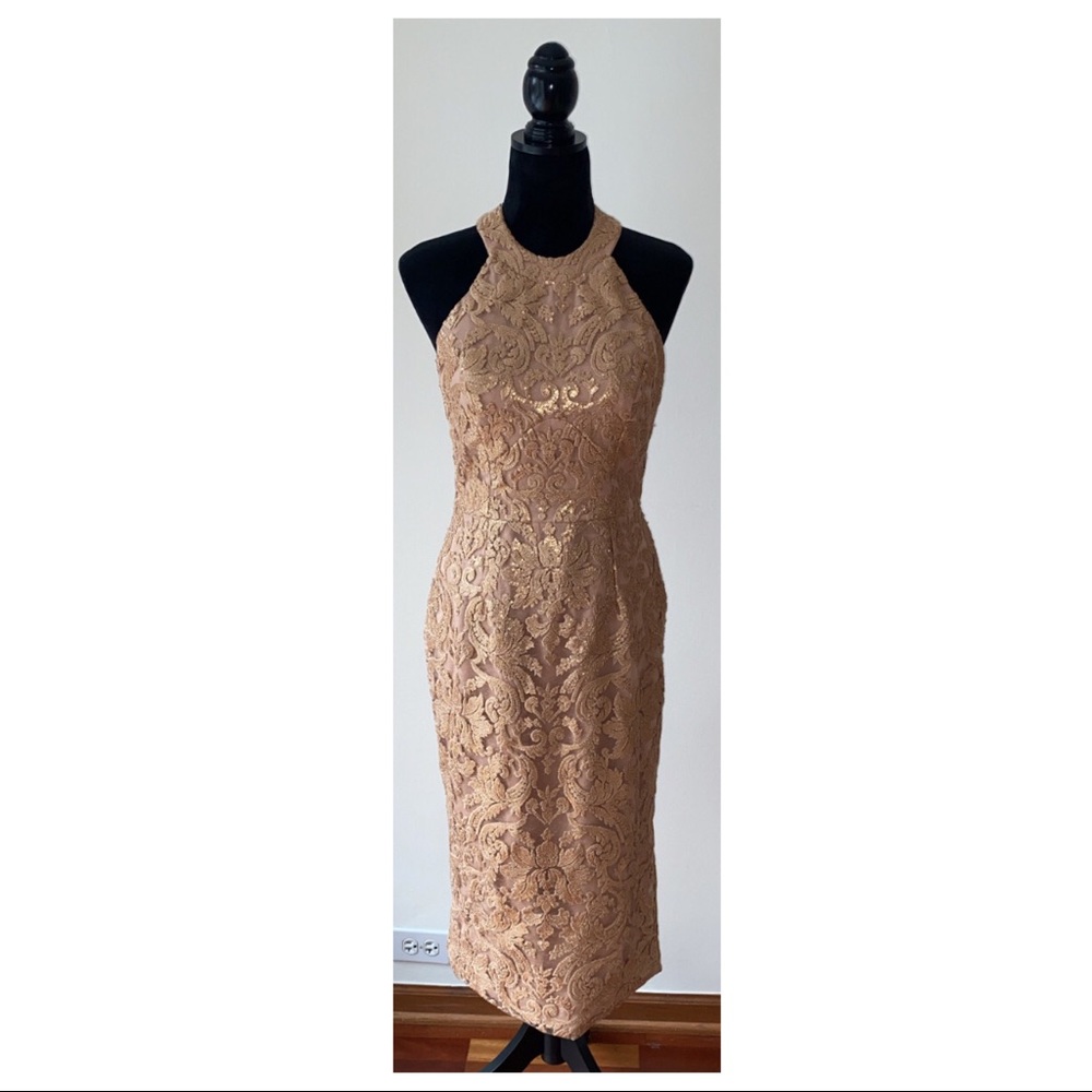 DRESS THE POPULATION SEQUIN DRESS - Picture 2 of 8